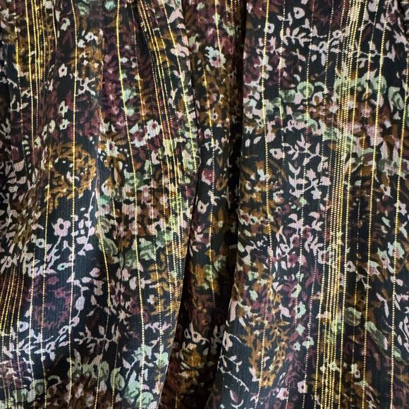 Allison New York Black & Gold Ruffled Two-Piece Mini Skirt Set Size XS - Picture 16 of 16